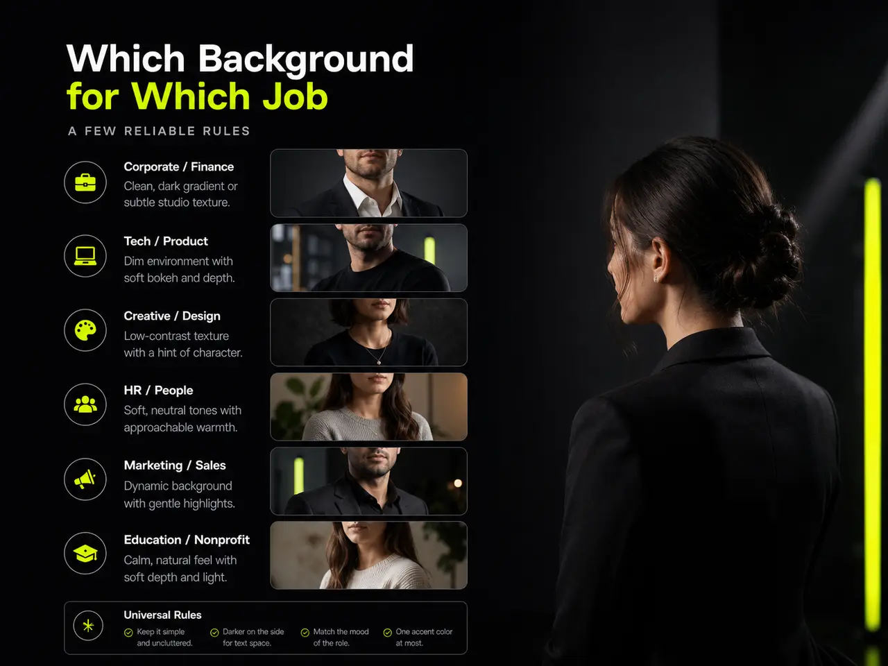 Headshot Backgrounds use cases