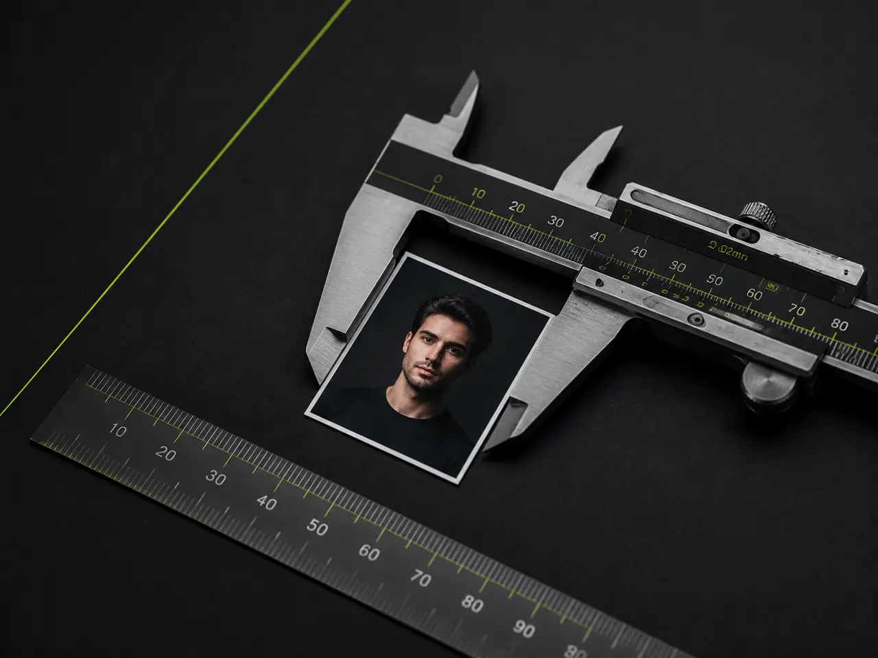 Passport & ID Photo Size Tool - A Precise Ruler for Document Photos