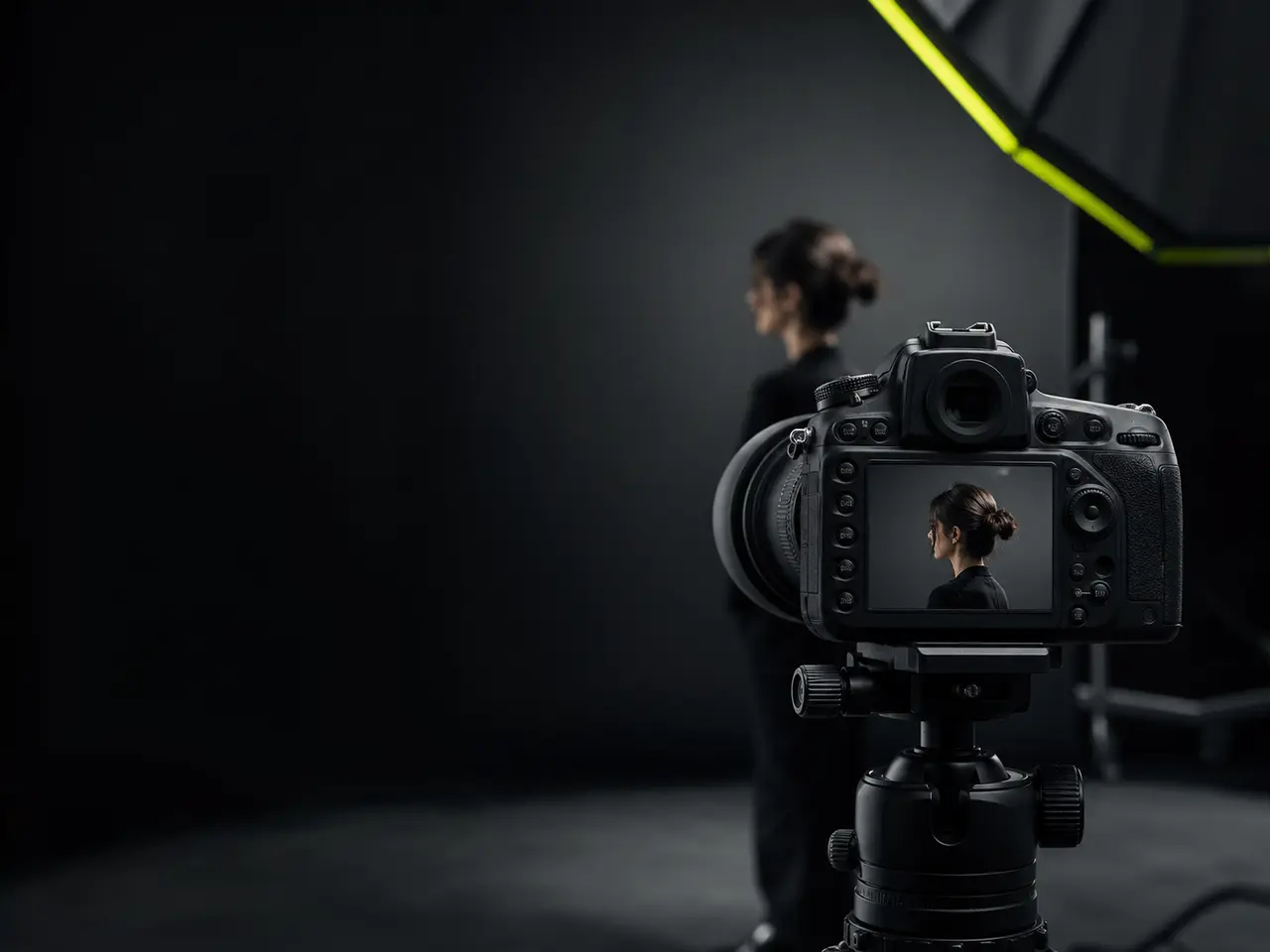 Camera capturing only the portrait information needed for a headshot